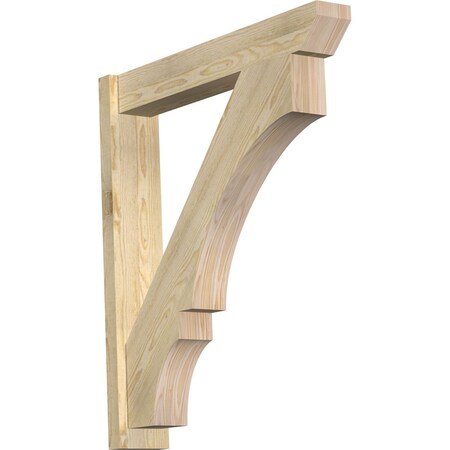 Ekena Millwork Balboa Slat Rough Sawn Outlooker, Douglas Fir, 6"W x 34"D x 38"H OUT06X34X38BOA06RDF